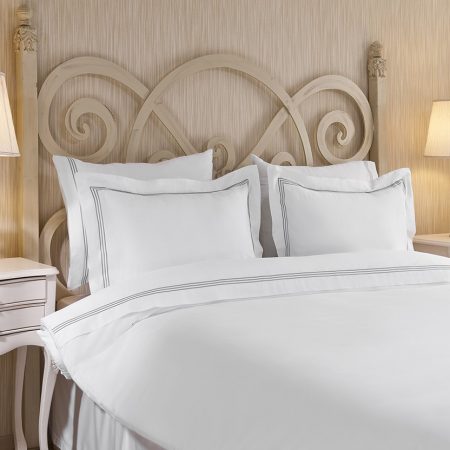 Lenjerie de pat matrimonială High Class Embroidery Sira Ebruli Cream - Lenjerii de pat premium
