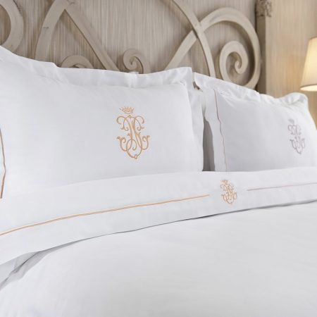 Lenjerie de pat matrimonială Luxury Embroidery San Damièn Collection - Yani Arma (6 piese) - Imagine 5