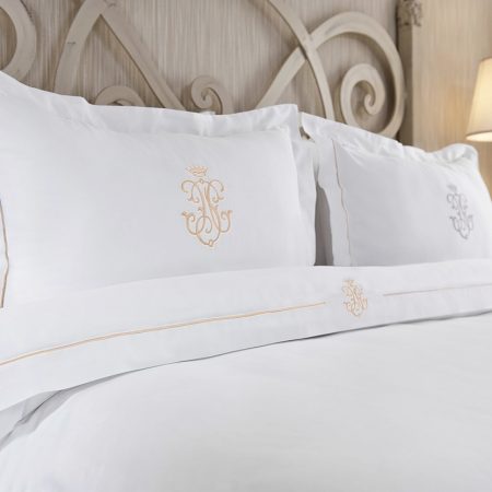 Lenjerie de pat matrimonială Luxury Embroidery San Damièn Collection - Yani Arma (6 piese) - Imagine 6