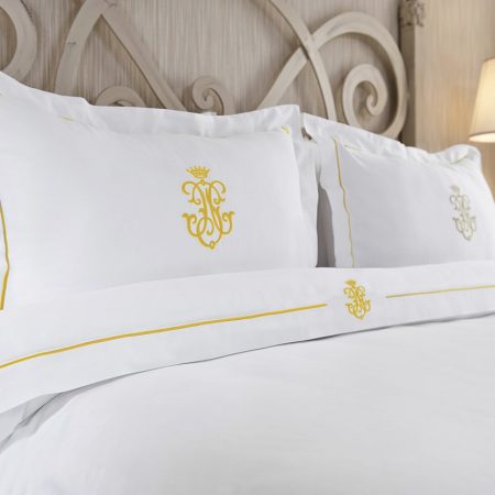Lenjerie de pat matrimonială Luxury Embroidery San Damièn Collection - Yani Arma (6 piese) - Imagine 10