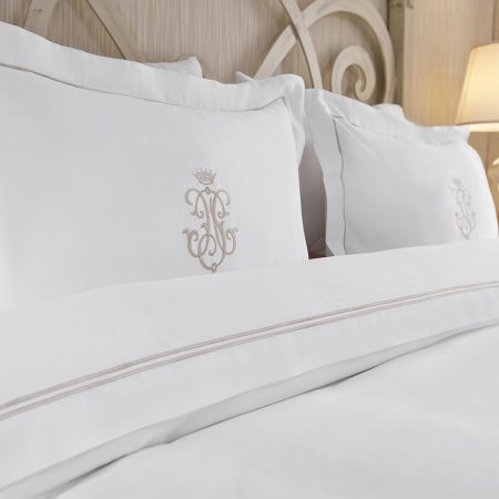 Lenjerie de pat matrimonială Luxury Embroidery San Damièn Collection - Yani Arma (6 piese) - Imagine 4