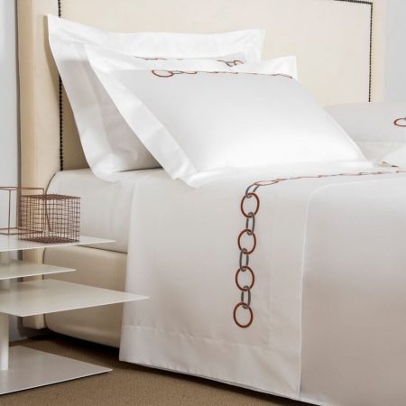 Lenjerie de pat matrimonială San Damièn Collection - Circles Luxury Embroidery (6 piese) - Imagine 4