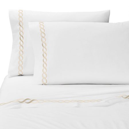 Lenjerie de pat matrimoniala Cable Luxury Embroidery (6 piese) - Imagine 4