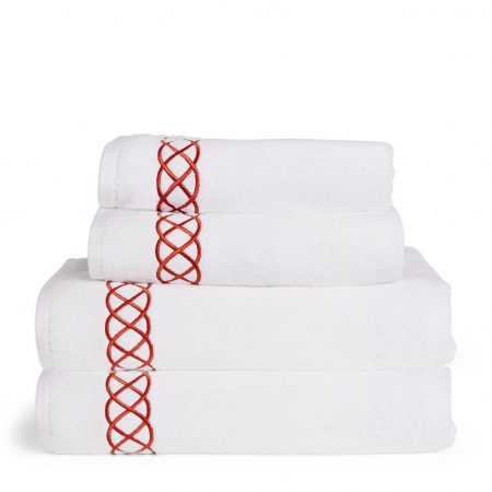Set 2 Covorase de baie, model Greek 50x70cm, 750gr/mp - Prosoape albe