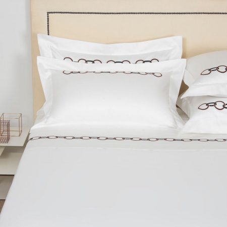 Lenjerie de pat matrimonială San Damièn Collection - Circles Luxury Embroidery (6 piese) - Imagine 5
