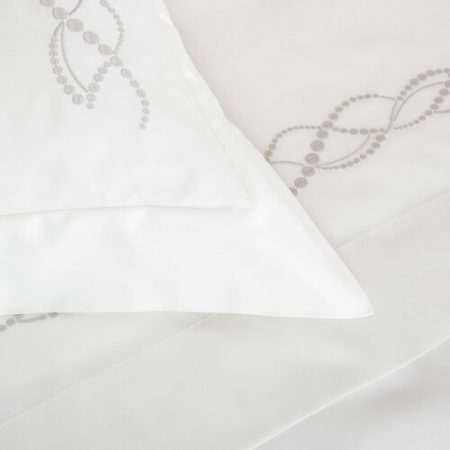 Lenjerie de pat matrimonială San Damièn Collection - Pearls Luxury Embroidery (6 piese) - Imagine 5