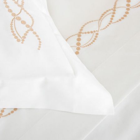 Lenjerie de pat matrimonială San Damièn Collection - Pearls Luxury Embroidery (6 piese) - Imagine 6