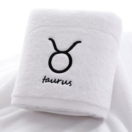 Set 4 Prosoape de Baie Astrology LUX 650gr/mp Extra SOFT- Alb - Imagine 3