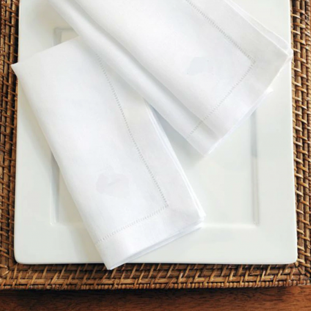 Set 2 Naproane de masă, placemats, Hemstitch Cotton Luxury 35x50cm - Imagine 3