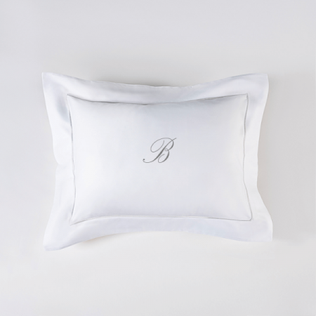 Set 2 Fețe de pernă Luxury Embroidery 50x70cm Chain Personal cu Monogramă - Imagine 3