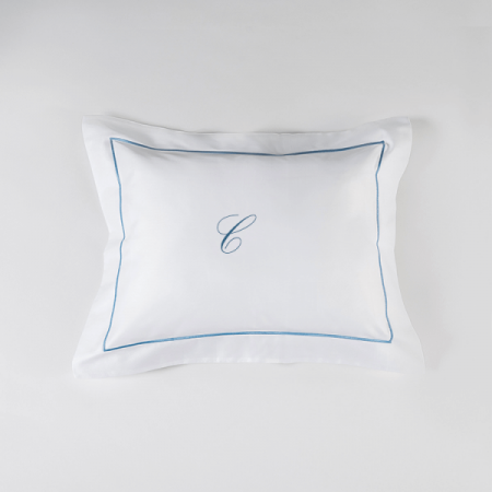 Set 2 Fețe de pernă Luxury Embroidery 50x70cm Chain Personal cu Monogramă - Imagine 4
