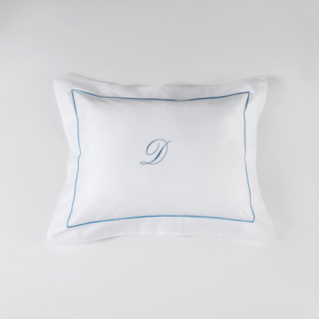 Set 2 Fețe de pernă Luxury Embroidery 50x70cm Chain Personal cu Monogramă - Imagine 6