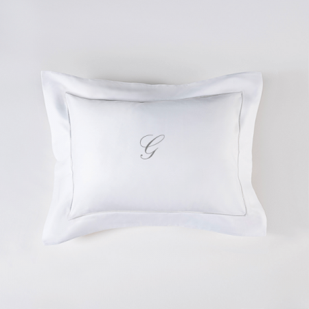 Set 2 Fețe de pernă Luxury Embroidery 50x70cm Chain Personal cu Monogramă - Imagine 12