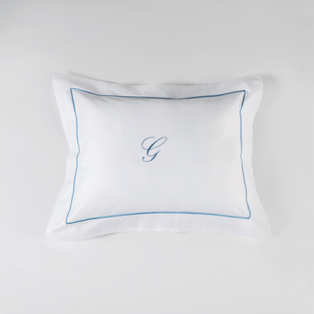 Set 2 Fețe de pernă Luxury Embroidery 50x70cm Chain Personal cu Monogramă - Imagine 11