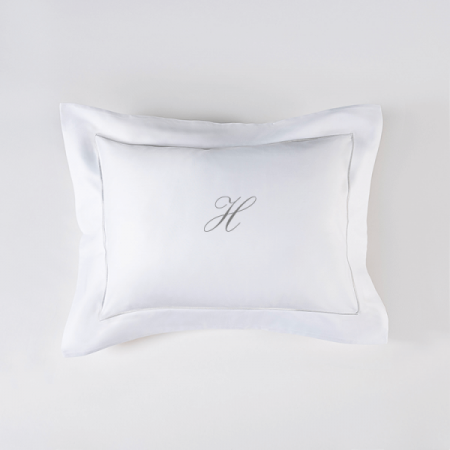 Set 2 Fețe de pernă Luxury Embroidery 50x70cm Chain Personal cu Monogramă - Imagine 14