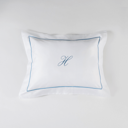 Set 2 Fețe de pernă Luxury Embroidery 50x70cm Chain Personal cu Monogramă - Imagine 13