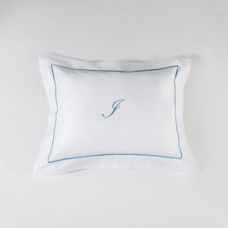 Set 2 Fețe de pernă Luxury Embroidery 50x70cm Chain Personal cu Monogramă - Imagine 15