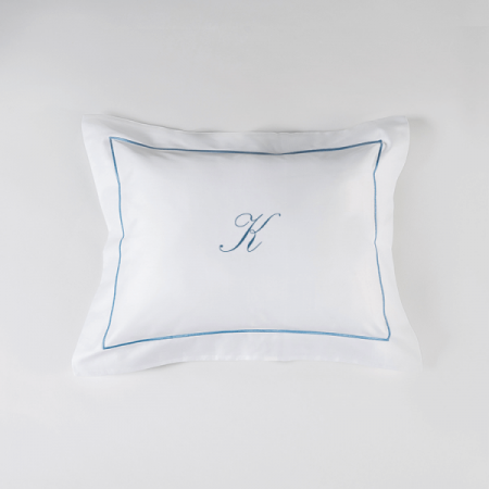 Set 2 Fețe de pernă Luxury Embroidery 50x70cm Chain Personal cu Monogramă - Imagine 19