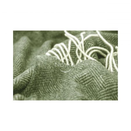 Pătură lână MERINO 300 - 140x200cm Verde Khaki - Imagine 2
