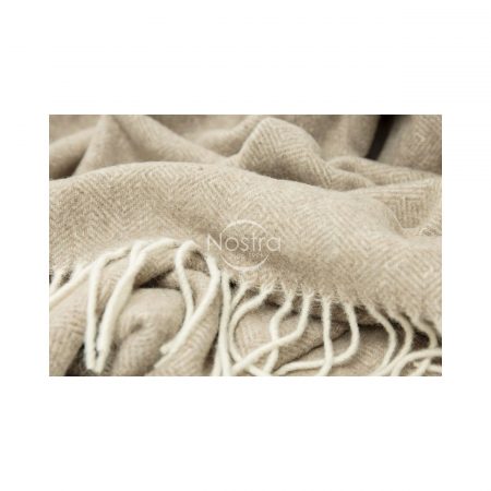 patura lână merino 300 maro deschis Pătură lână MERINO 300 - 140x200cm - Imagine 2