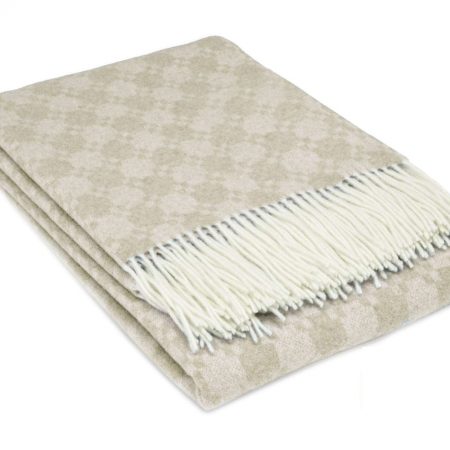 Pătură lână VIRGINĂ cu două fețe - Tirol Green Gray - Pături MERINO