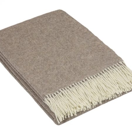 Pătură Andora din lână MERINO și CAȘMIR 140x200cm - Sand - Pături MERINO