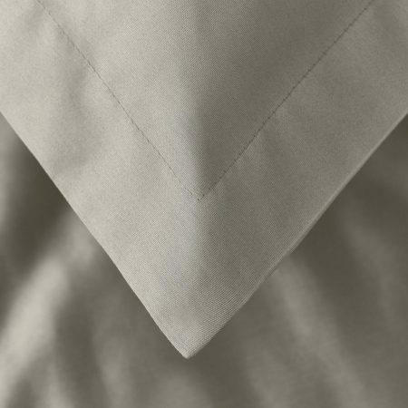 Lenjerie de pat Satin Grey Taupe 100% bumbac, densitate 300TC - Premium - Imagine 3