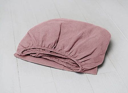 Lenjerie de pat din IN Luxurious French Linen - Pudră  185gsm - Imagine 3