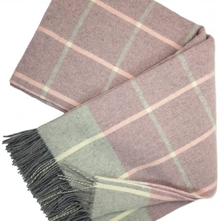 Pătură 90% lână merino și 10% cașmir cu două fețe - Faro Lux Beige - Pături MERINO